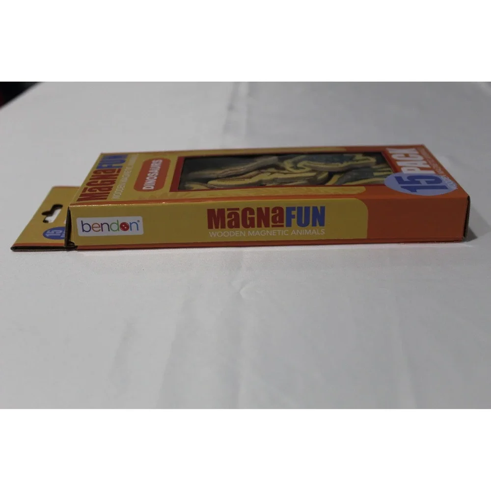 Bendon MagnaFun Wooden Magnetic Dinosaurs 15 Pack Kids Educational Toy Set NEW